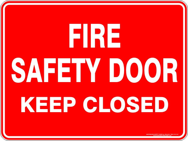 FIRE SAFETY DOOR KEEP CLOSED