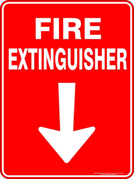 FIRE EXTINGUISHER ARROW DOWN