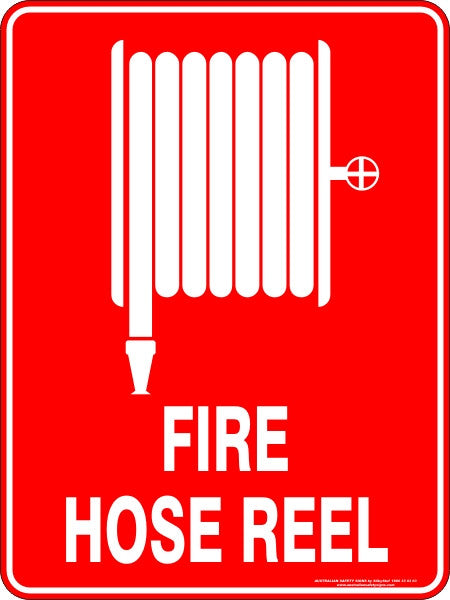 Showing Fire Hose Sign