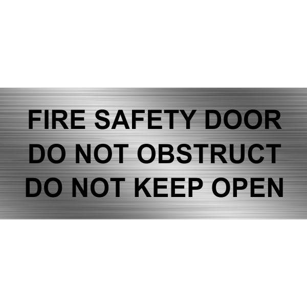 FIRE SAFETY DOOR DO NOT OBSTRUCT DO NOT KEEP OPEN - Australian Safety Signs