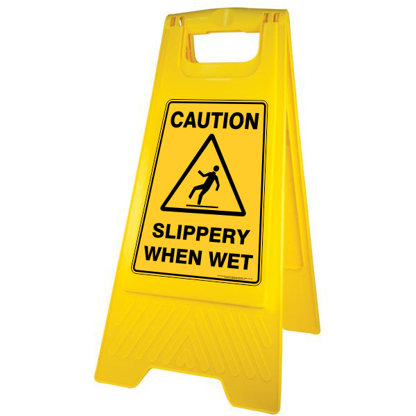 New Caution Slippery When Wet Floor Stand