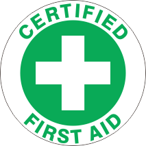 CERTIFIED FIRST AID GREEN
