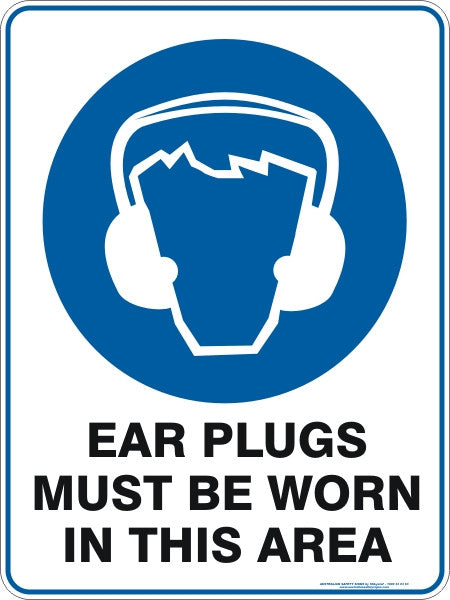 EAR PLUGS MUST BE WORN IN THIS AREA