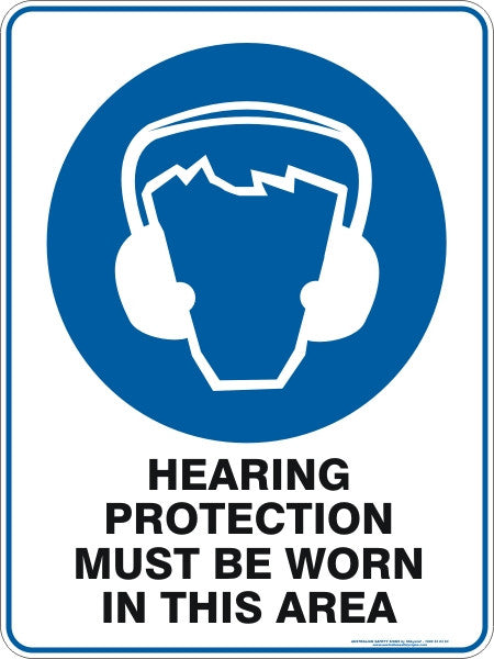 HEARING PROTECTION MUST BE WORN IN THIS AREA