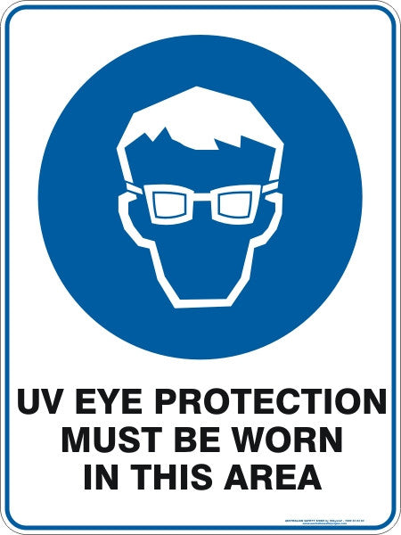 UV EYE PROTECTION MUST BE WORN IN THIS AREA