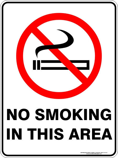 NO SMOKING IN THIS AREA