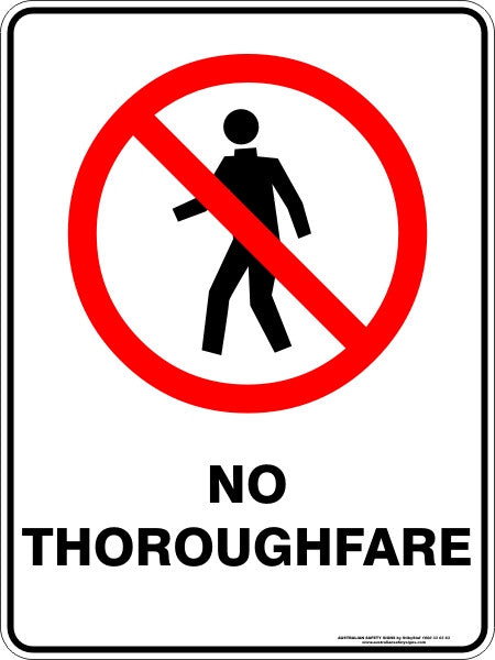 NO THOROUGHFARE