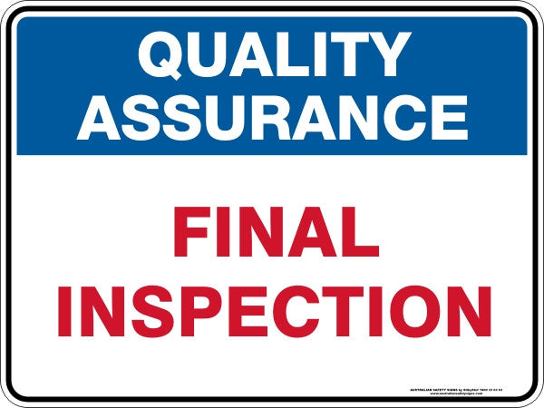 FINAL INSPECTION - Australian Safety Signs