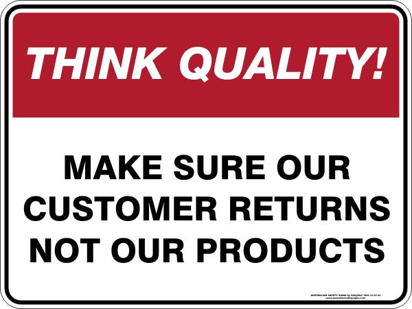 MAKE SURE OUR CUSTOMER RETURNS NOT OUR PRODUCTS