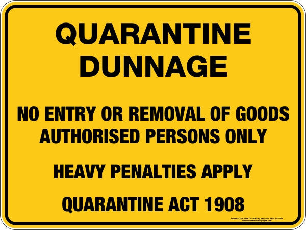 QUARANTINE DUNNAGE