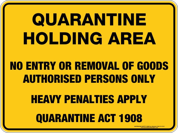 QUARANTINE HOLDING AREA
