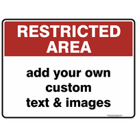 Restricted Area Signs - Australian Safety Signs