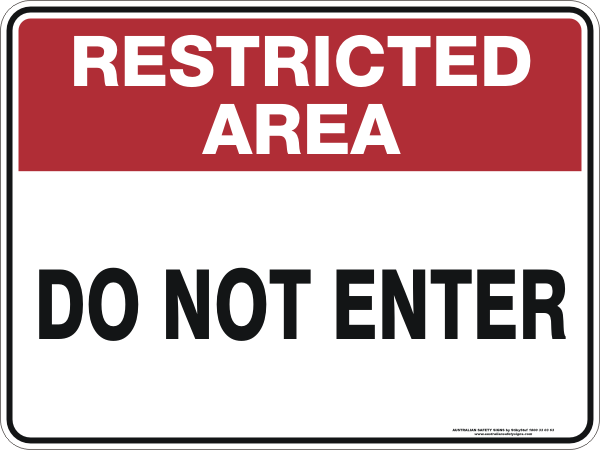 DO NOT ENTER