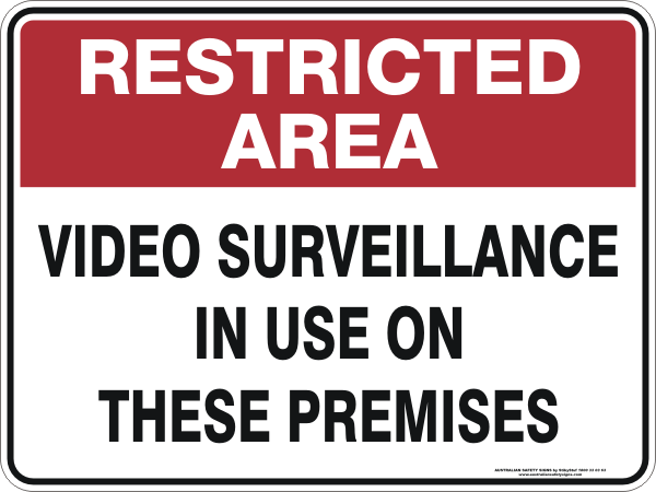 VIDEO SURVEILLANCE IN USE ON THESE PREMISES