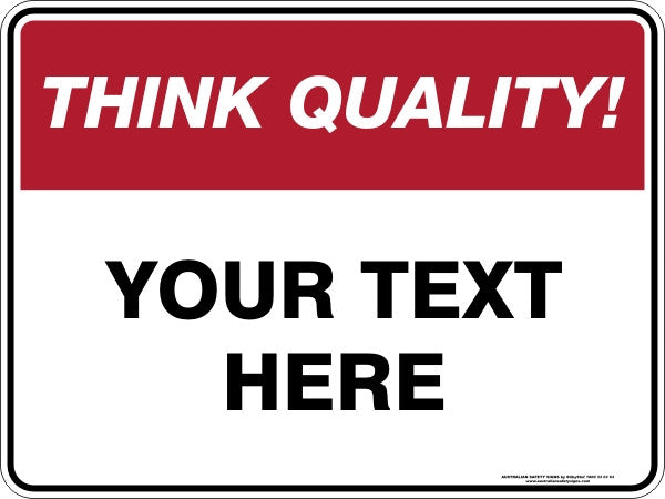Quality Point Sign Quality Assurance Signs - Australian Safety Signs
