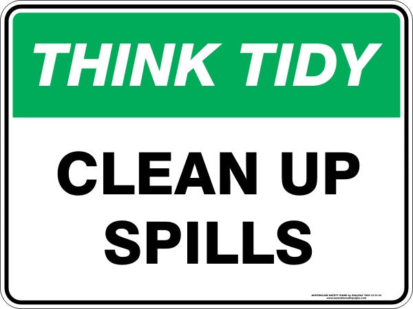 CLEAN UP SPILLS