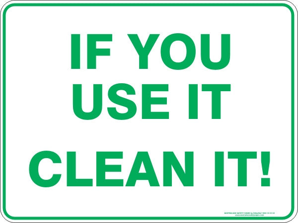 Housekeeping Signs - Australian Safety Signs