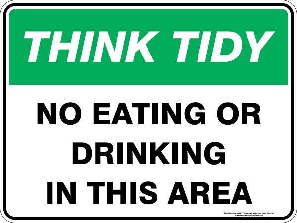 NO EATING OR DRINKING IN THIS AREA