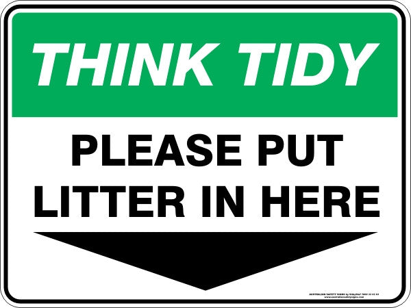 PLEASE PUT LITTER IN HERE