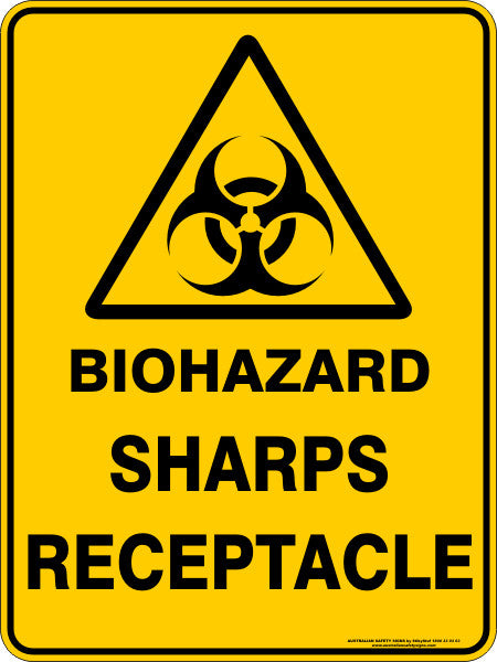 BIOHAZARD SHARPS RECEPTACLE