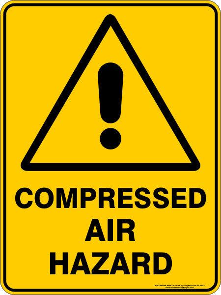 COMPRESSED AIR HAZARD - Australian Safety Signs