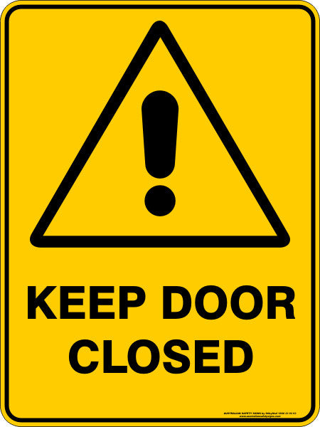 KEEP DOOR CLOSED